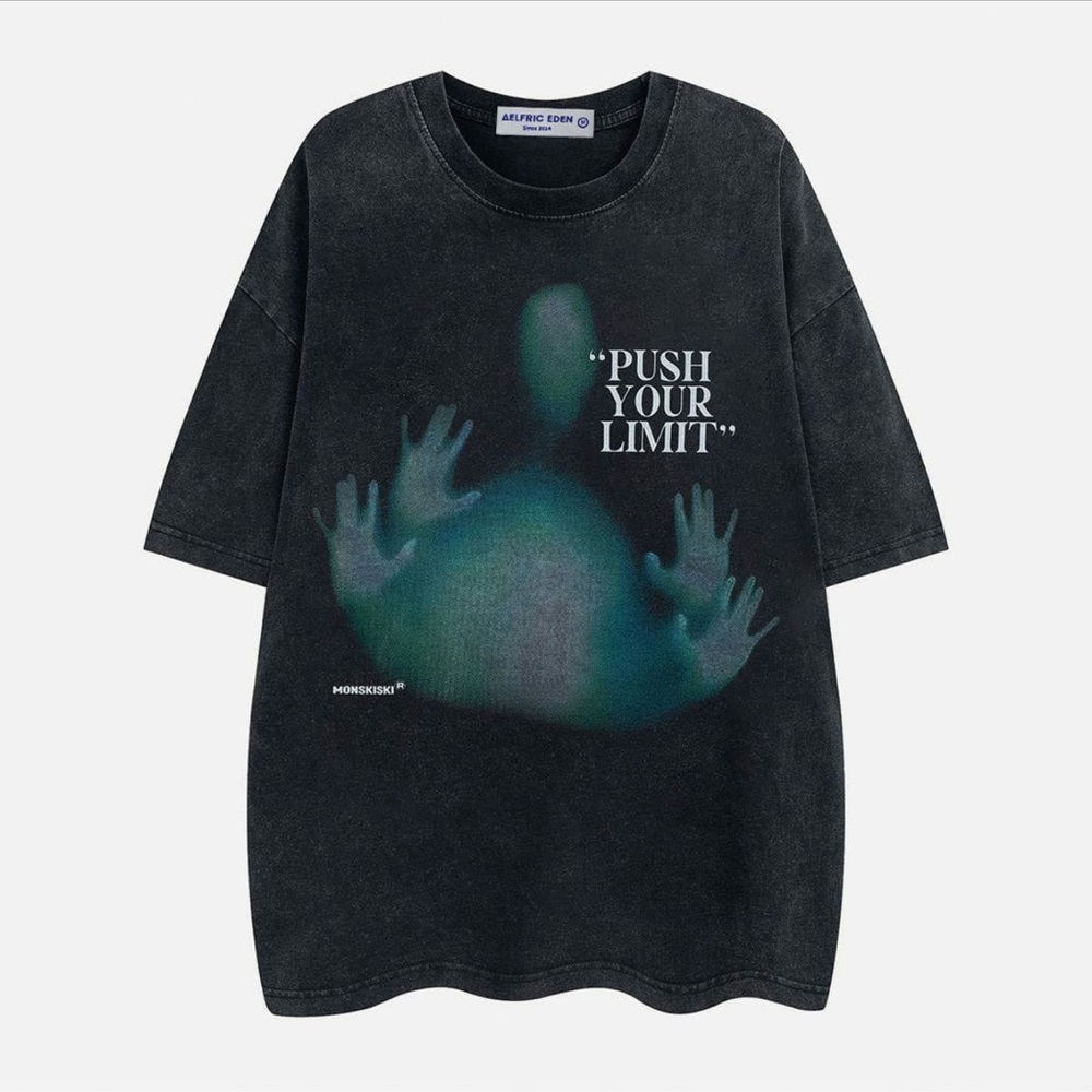 Aelfric Eden “Push Your Limit” T shirt Street Style, Unisex size L